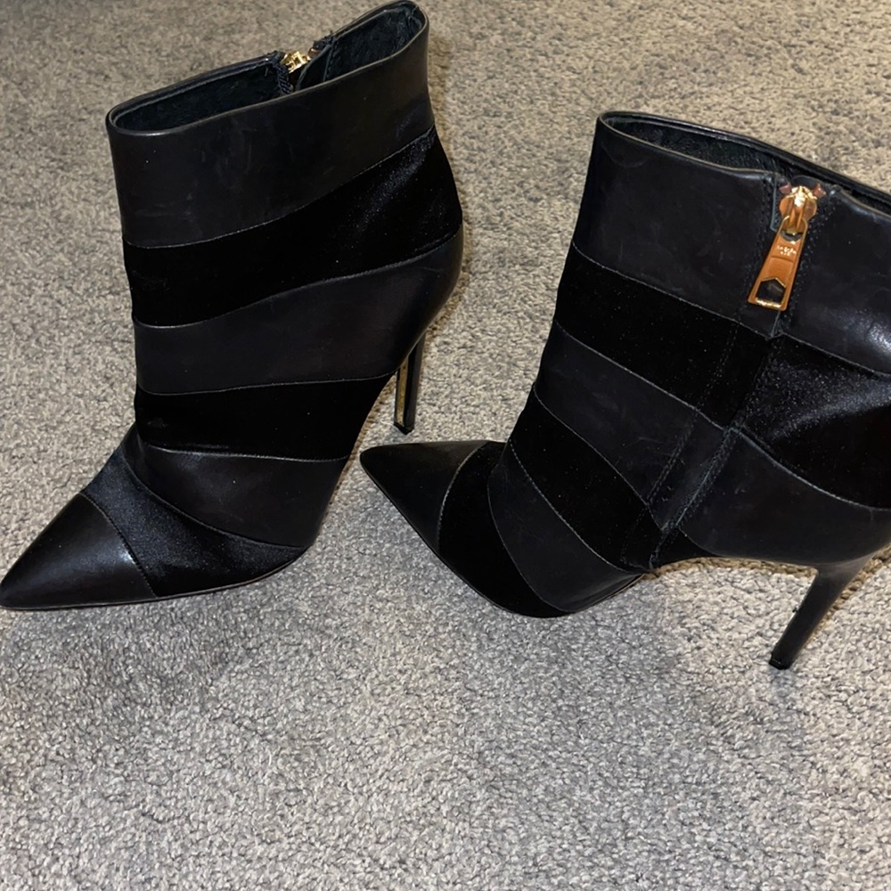 Rachel Zoe black leather boots